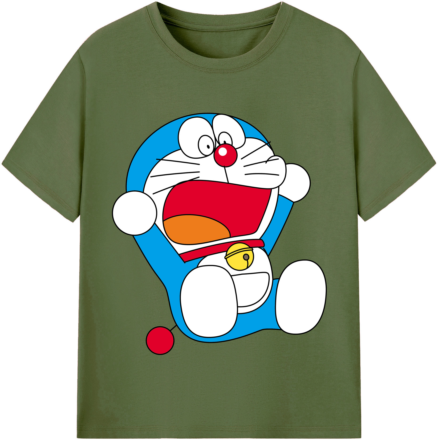 （画像用） ドラえもん Doraemon 綿100％半袖Tシャツ（フロントプリント）